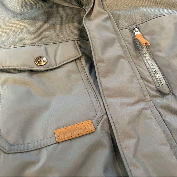 New Kamik Stark Boys Size 12 Winter Jacket in Color Cement (Slate Blue) - Picture 5 of 16